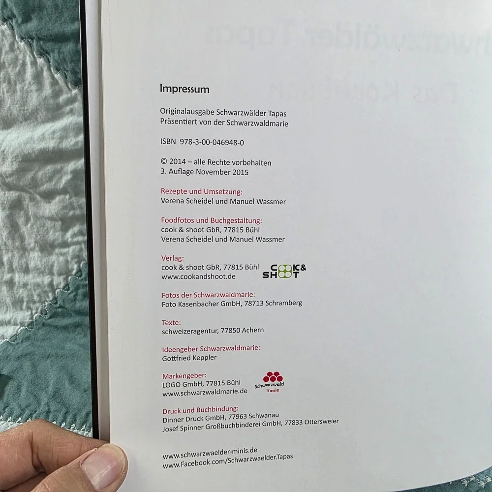 Schwarzwälder Tapas Das Kochbuch Verena Scheidel Manuel Wassmer Black Forest